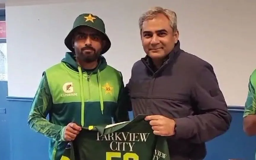 Babar Azam, Rizwan And Naseem Shah Seen In Serious Chat With PCB Chairman Mohsin Naqvi